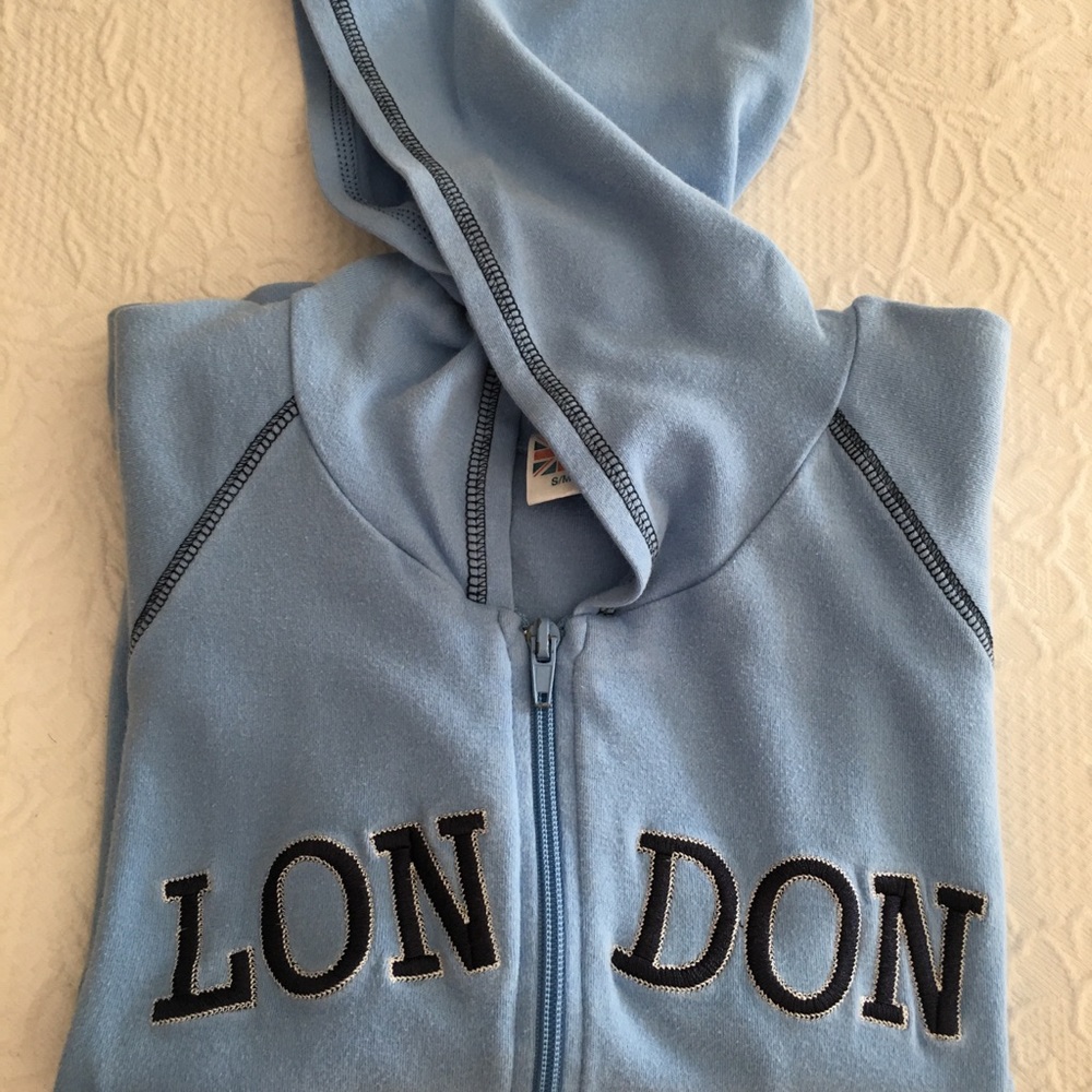 I’m to cute for words! French Terry hooded jacket.